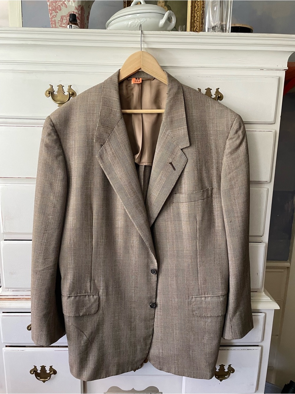 OXXford 2 pcs men’s suit. Wool Glen Plaid
43-44 chest